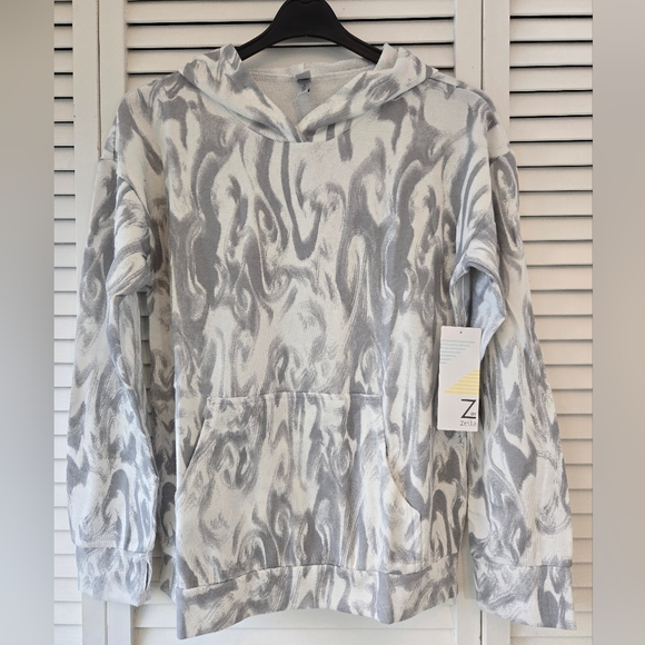 New! Z by Zella Ivory Cloud Nova Print Hoodie. Size XL. - Picture 1 of 9